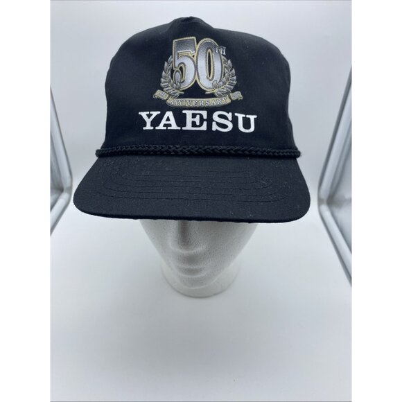 Yausu 50th Anniversary Black Cap Hat Snap-back 1956-2006 Vintage - Picture 3 of 9